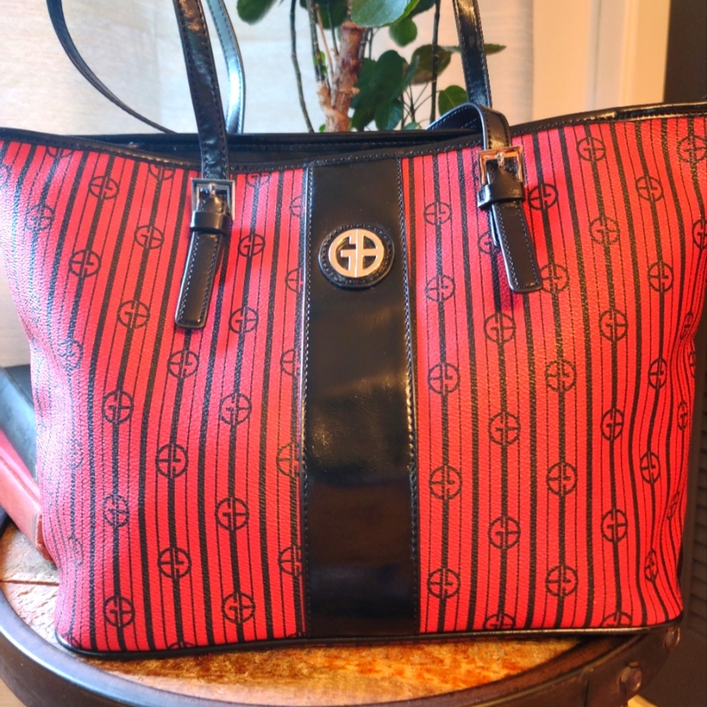 🦚 Gianni Bernini large satchel.